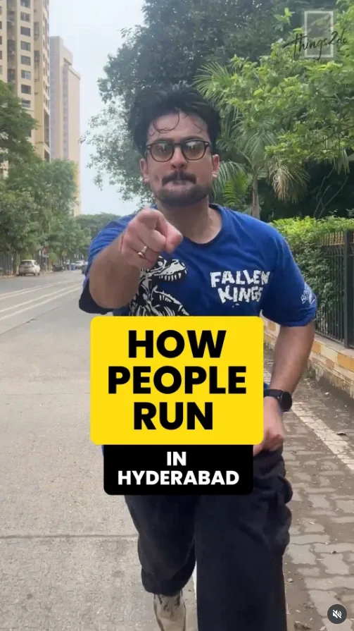 Reel: How people run in Hyderabad